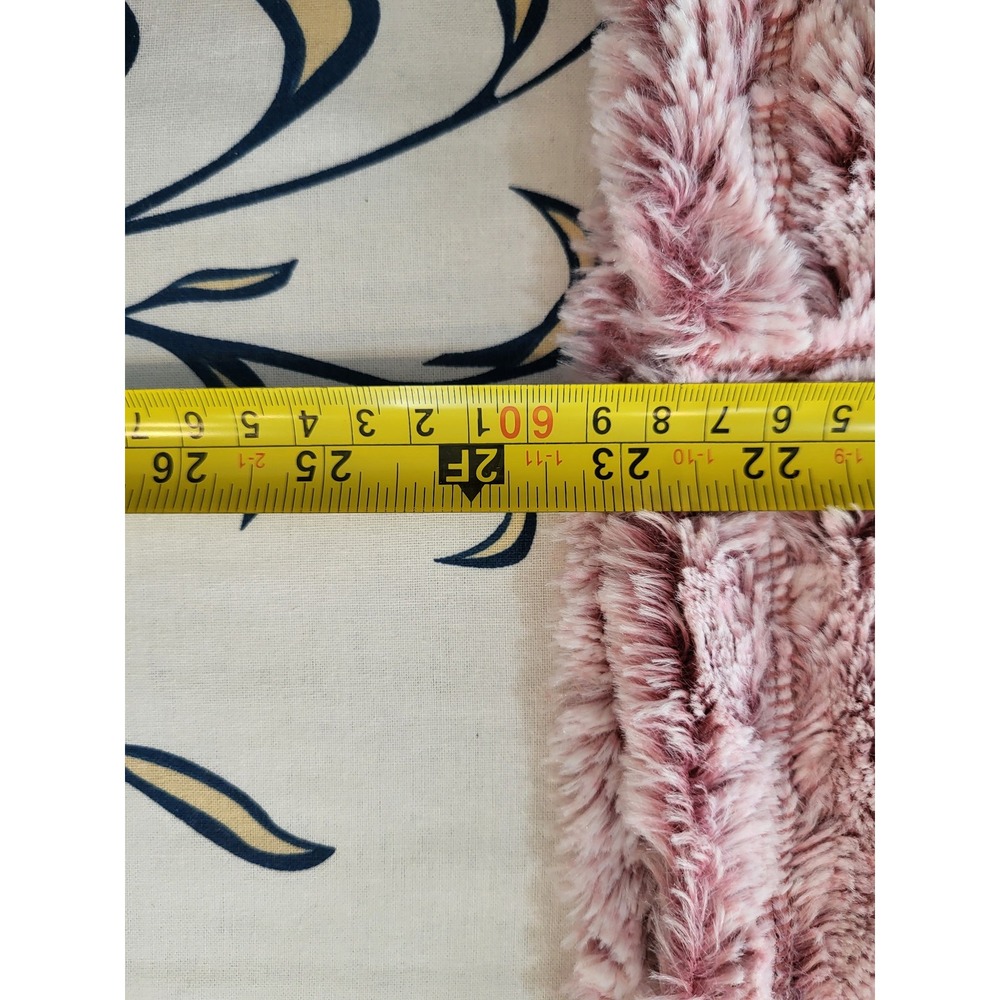 Simply Southern Womens Small Mauve Pink Faux Fur Sherpa Quarter Zip Pullover - Picture 6 of 7